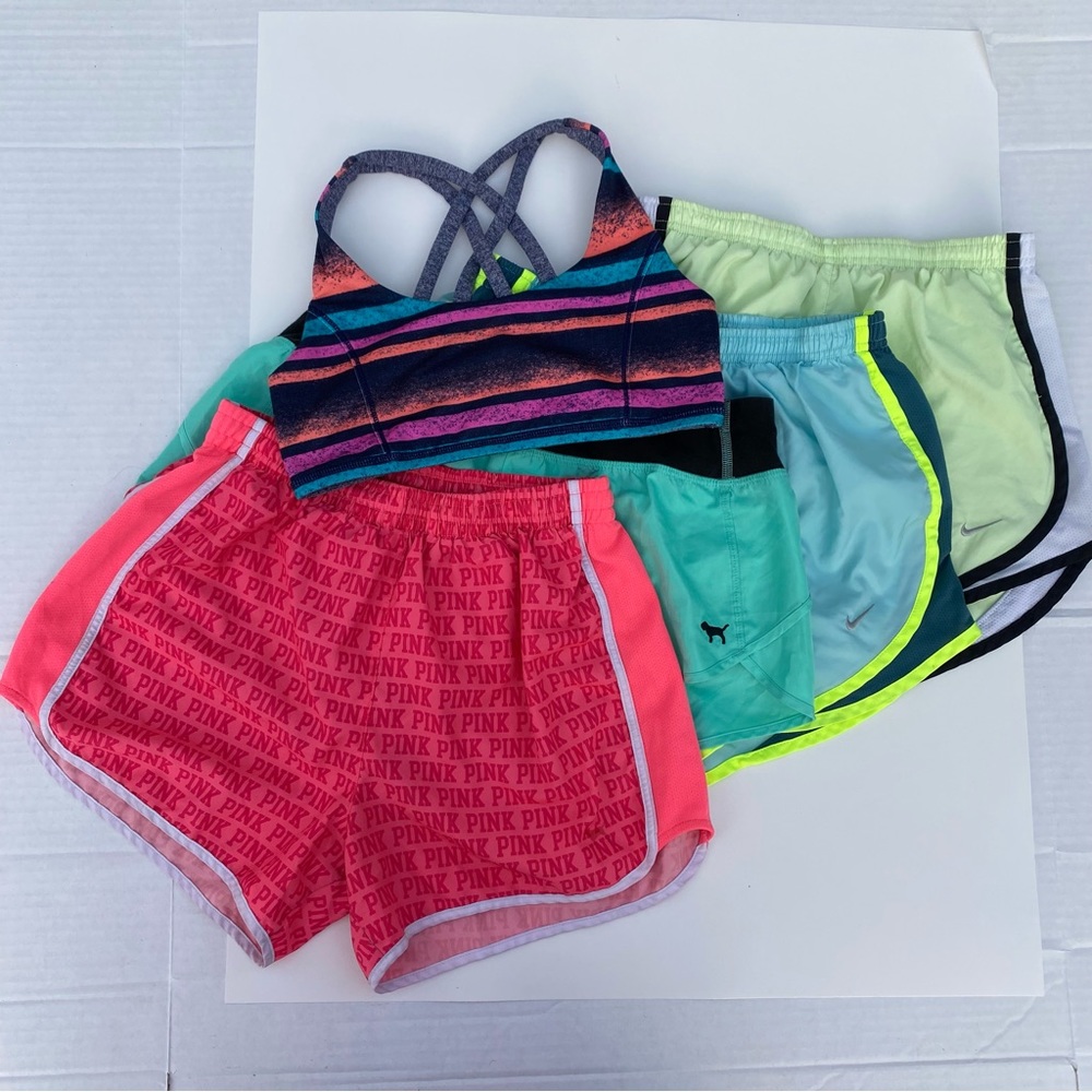 ♥️✅Lot bundle 5 cloth sport pieces size XS, Ivivva, pink, nike.🌺🌺